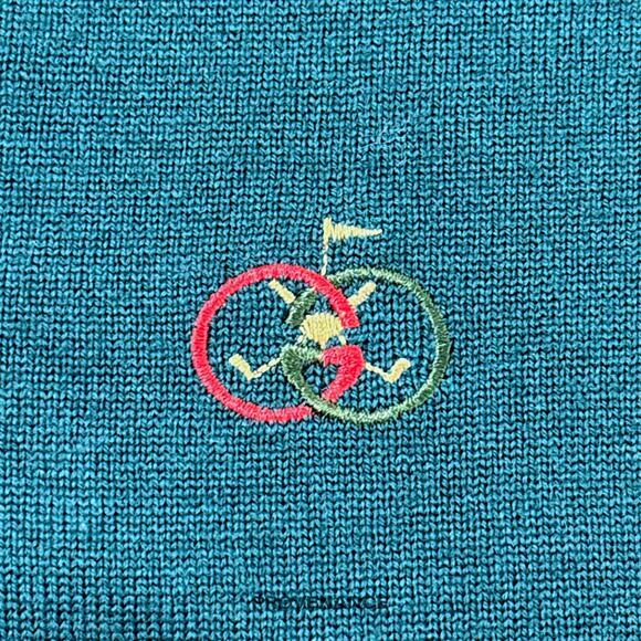 🔴 Gucci GG Logo Golf V Neck Sweater - Forest Green - Picture 6 of 6
